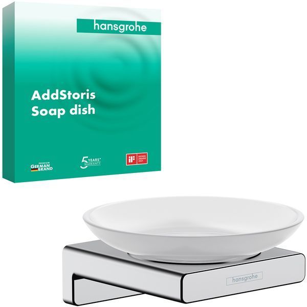 Мыльница Hansgrohe AddStoris 41746000 с держателем хром 41746000 фото