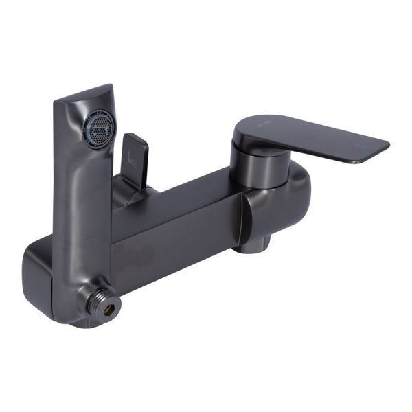Душевая система универсальная Qtap Vlasta New (с изливом) QTVLA111GMB45651 Gunmetal Black PVD SD00051775 фото