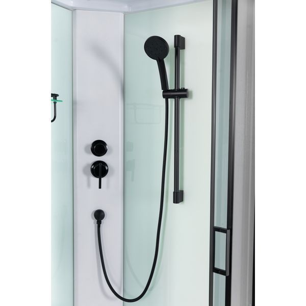Душовий бокс Andi Black - HL 90*90*215 мілкий піддон А0058299 фото