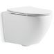 UNIVERSAL Унітаз підвісний безобідковий quick-fix, soft-close  Vortex Flush, білий DUN30201111W фото 1
