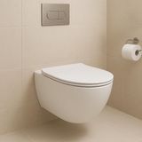DO IT Підвісний безобідковий унітаз з кришкою soft-close, Vortex Flush, білий глянець 4010511 фото