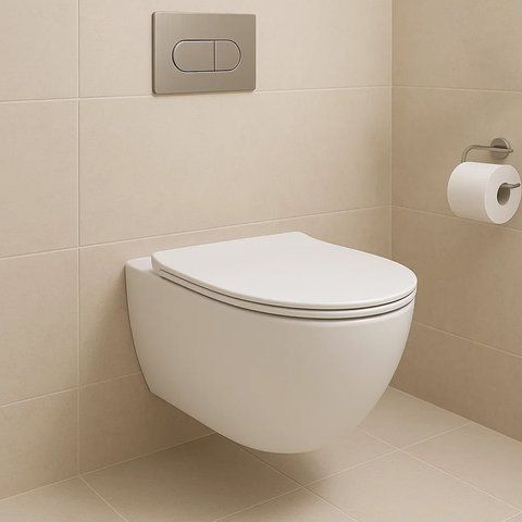 DO IT Подвесной безобедочный унитаз с крышкой soft-close, Vortex Flush, белый глянец 4010511 фото