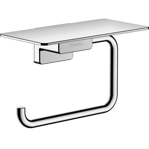 Держатель для туалетной бумаги Hansgrohe AddStoris 41772670 с полкой , хром 41772000  фото