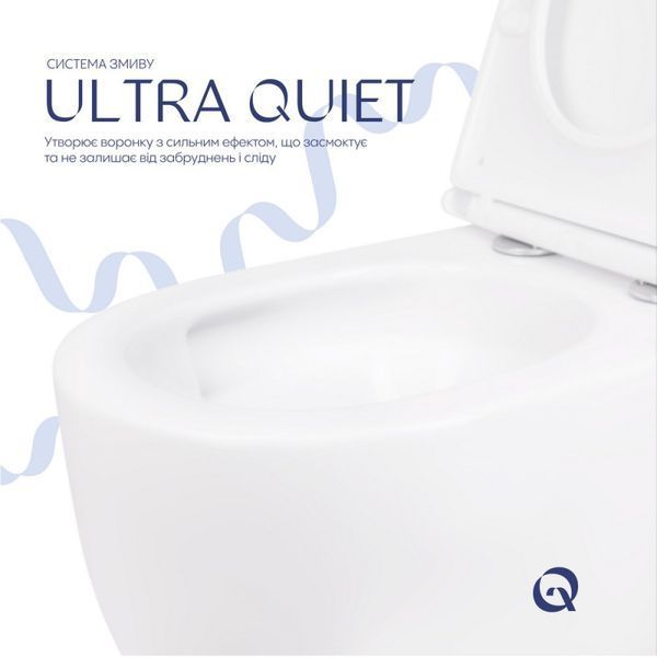 Унітаз підвісний Taurus Ultra Quiet  White, з сидінням Slim Duroplast/ Soft-close SD00051552 фото