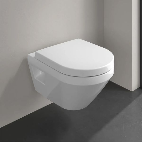 Унітаз підвісний Villeroy&Boch Architectura з кришкою Soft Close та змивом Twistflush, білий глянець 5684CL01 фото