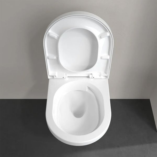 Унітаз підвісний Villeroy&Boch Architectura з кришкою Soft Close та змивом Twistflush, білий глянець 5684CL01 фото