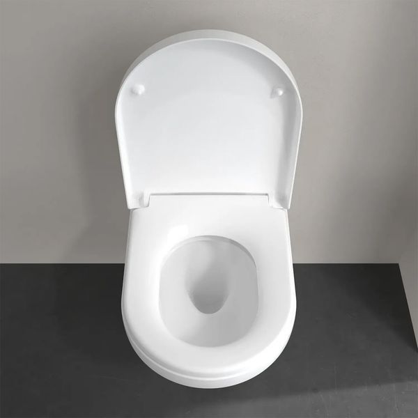 Унітаз підвісний Villeroy&Boch Architectura з кришкою Soft Close та змивом Twistflush, білий глянець 5684CL01 фото