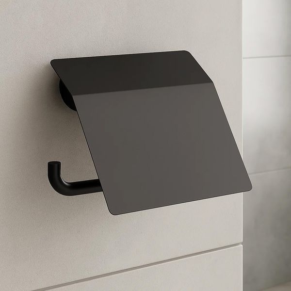 Тримач для туалетного паперу Hansgrohe AddStoris 41753670 , чорний матовий 41753670  фото