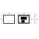 Зеркало Zerix Mirra 80x60-REVERSE с LED Touch, Anti-fog, димером, регулятором яркости ZX6056 фото 7