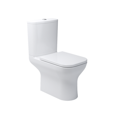 Компакт Frame с крышкой soft-close ободочный Vortex Flush, белый 3710020 фото