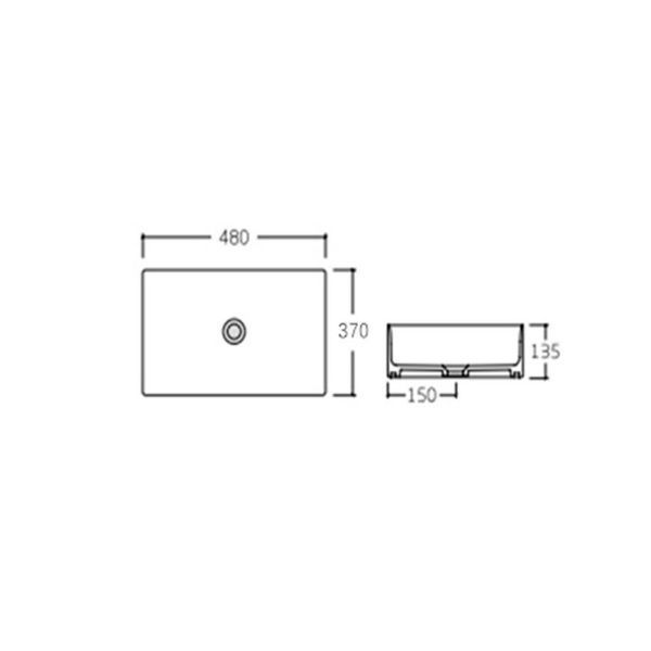 Раковина-чаша Qtap Tern 480х370х135 White QT17116069W фото