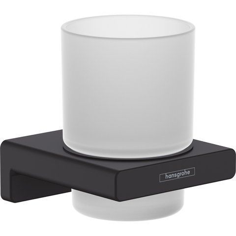 Стакан Hansgrohe AddStoris 41749670 с держателем черный матовый 41746670 фото