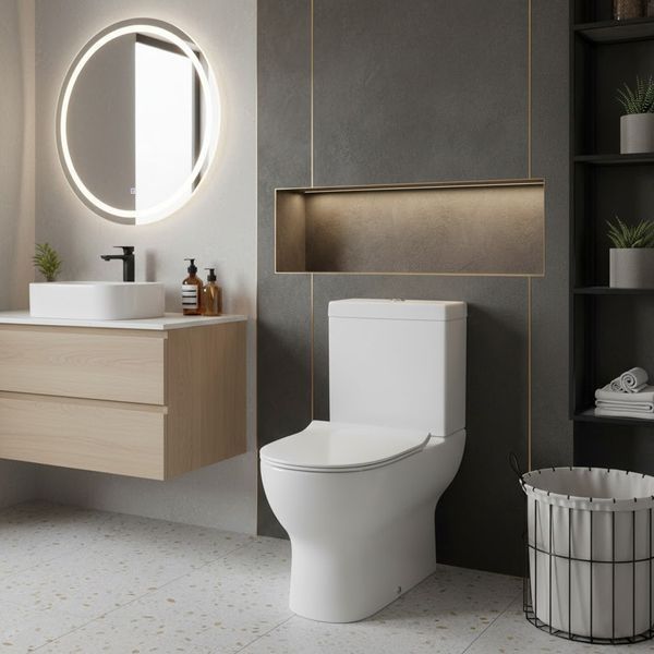 Компакт безобідковий,FRESH DEVIT тонка кришка soft-close, quick-fix 3110121 фото
