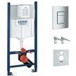 Інсталяція комплект Grohe Rapid SL 4в1, клавіша Skate Cosmopolitan, хром