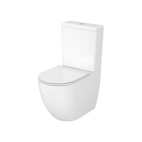 Компакт REMO PRO OVAL TORNADO 011 дюропластовое сидение SLIM SOFT CLOSE и функцией быстрого снятия K3030-001 фото