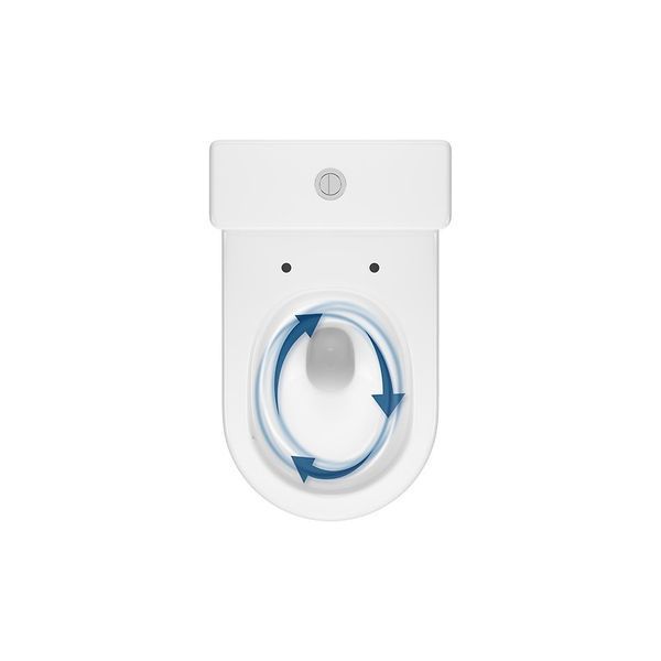 Компакт REMO PRO OVAL TORNADO 011 дюропластове сидіння SLIM SOFT CLOSE та функцією швидкого зняття K3030-001 фото