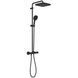 Душевая система с термостатом для настенного монтажа Grohe Tempesta System 250 черная матовая Cube 266892431  фото 3