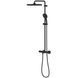 Душевая система с термостатом для настенного монтажа Grohe Tempesta System 250 черная матовая Cube 266892431  фото 4
