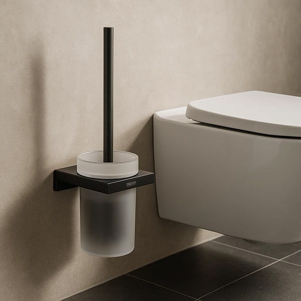 Щетка для унитаза Hansgrohe AddStoris 41752670 с держателем черный мат 41752670 фото
