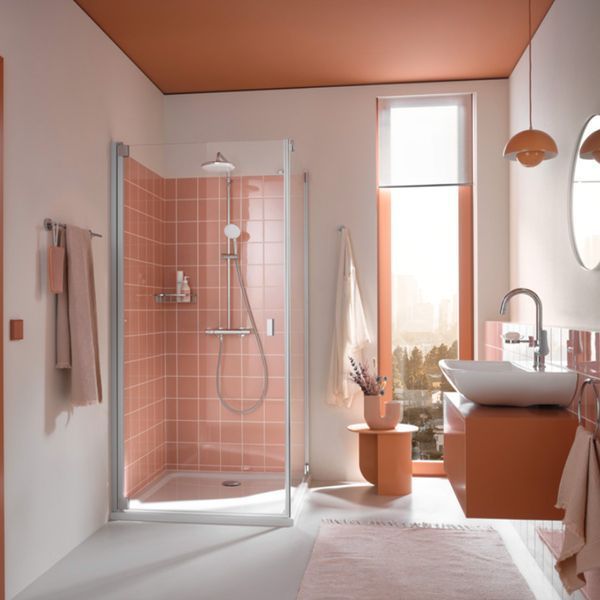 Душова система з термостатом для настінного монтажу Grohe New Tempesta Cosmopolitan 210  26811001 фото