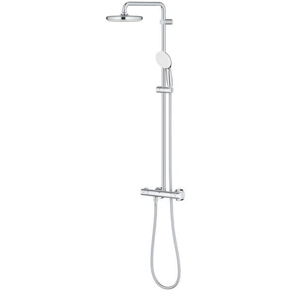 Душова система з термостатом для настінного монтажу Grohe New Tempesta Cosmopolitan 210  26811001 фото