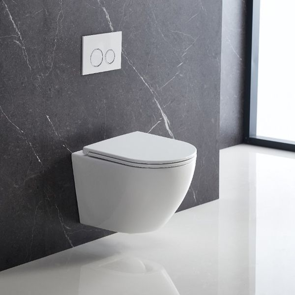 Подвесной унитаз с крышкой soft-close,Flow Devit Vortex Flush, белый глянец 599122 фото