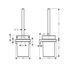 Щетка для унитаза Hansgrohe AddStoris 41752670 с держателем черный мат 41752670 фото 2