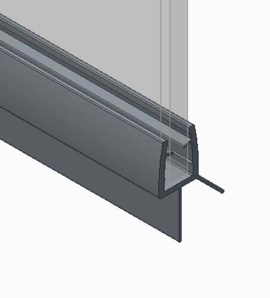Шторки стеклянные на ванну Koer SR BS02-80x140-TR-07 прозрачное стекло Easy Clean 6мм, графит KR5941 фото
