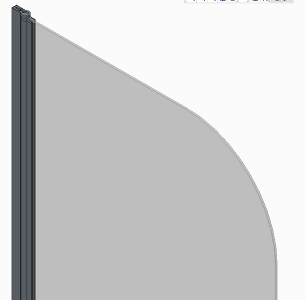 Шторки стеклянные на ванну Koer SR BS02-80x140-TR-07 прозрачное стекло Easy Clean 6мм, графит KR5941 фото