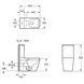 Компакт безобідковий QUADRA DEVIT з кришкою soft-close, Vortex Flush, білий глянець 2050140 фото 2