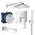 Душова система прихованого монтажу на 3 виходи Grohe Eurocube Tempesta Cube 250 хром UA26417SC2  фото