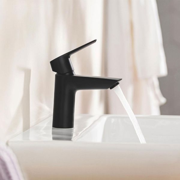 Смеситель для раковины M-размера Grohe Eurosmart черный мат 233222433 фото