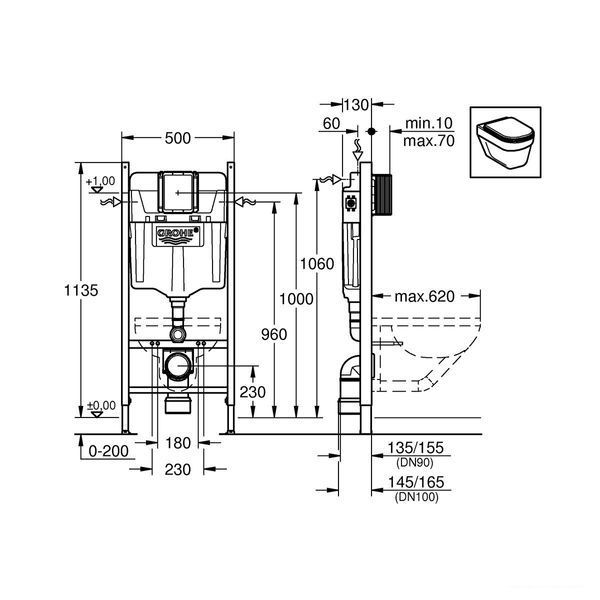 Інсталяція комплект Rapid SL Grohe 38840000 фото
