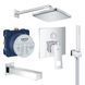 Душова система прихованого монтажу на 3 виходи Grohe Eurocube Tempesta Cube 250 хром UA26417SC2  фото 1