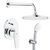 Душова система прихованого монтажу Grohe Bau Flow хром UA29045003 фото