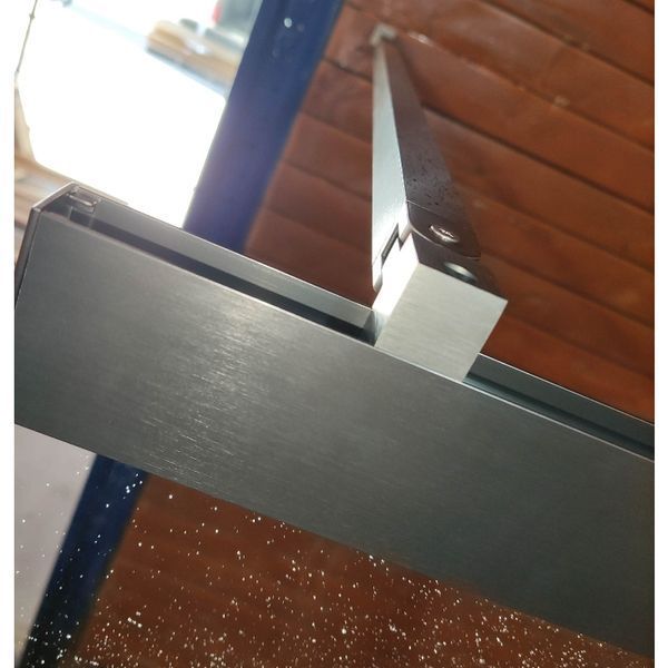 Шторки скляні на ванну розсувні Koer SR BS06-120x150-TR-01 прозоре скло Easy Clean 6мм, графіт KR5947 фото