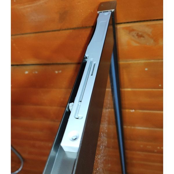 Шторки скляні на ванну розсувні Koer SR BS06-120x150-TR-01 прозоре скло Easy Clean 6мм, графіт KR5947 фото