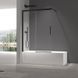 Шторки скляні на ванну розсувні Koer SR BS06-120x150-TR-01 прозоре скло Easy Clean 6мм, графіт KR5947 фото 2