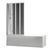 Шторки скляні на ванну складні Koer SR BS07-80x140-TR-01 прозоре скло Easy Clean 4мм, хром KR5948 фото