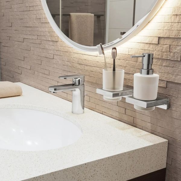 Дозатор для жидкого мыла Hansgrohe AddStoris 41745000 с держателем хром 41745000 фото