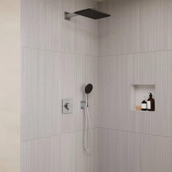 Душевая система скрытого монтажа Hansgrohe Raindance Alive Q 210/340 1jet с термостатом, хром  24620000 фото