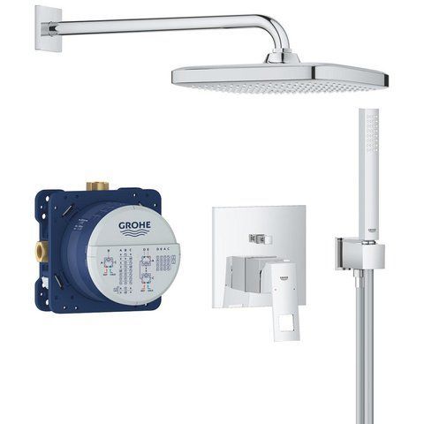 Душевая система скрытого монтажа на 2 выхода Grohe Eurocube OHM хром 25289000 фото