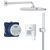 Душова система прихованого монтажу на 2 виходи Grohe Eurocube OHM хром 25289000 фото