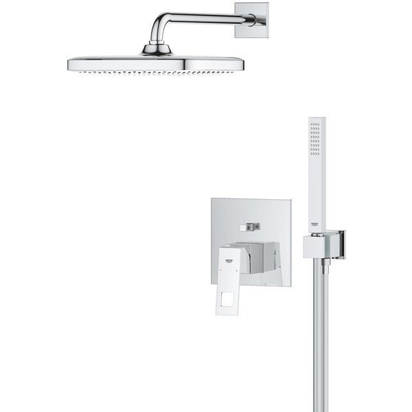 Душова система прихованого монтажу на 2 виходи Grohe Eurocube OHM хром 25289000 фото