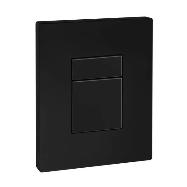 Панель смыва пластиковая Koer KT-0607-05, кнопка квадратная (цвет черный) KR5346 фото