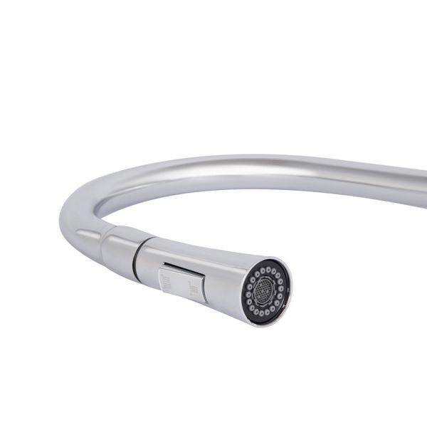 Смеситель для кухни Qtap Vlasta New с выдвижным изливом  Chrom SD00051770 фото