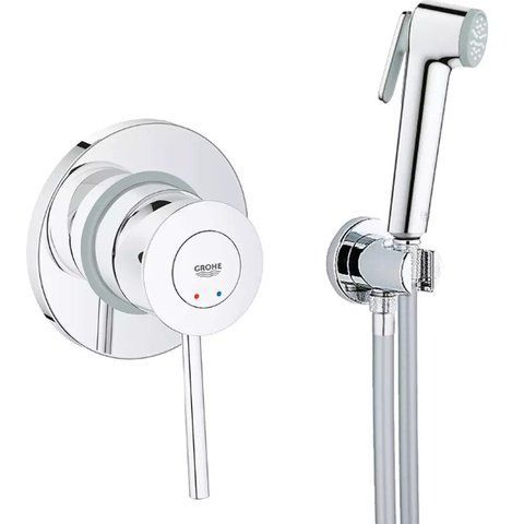 Набор 2 в 1 для туалета Grohe BauClassic (к-кт гиг.душа, смеситель прих.монтажа) UA2904800S фото