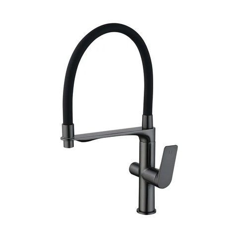 Смеситель для кухни Mixxus Premium DERBY GRAPHITE REFL.BLACK с выходом для питьевой воды MI6612 фото