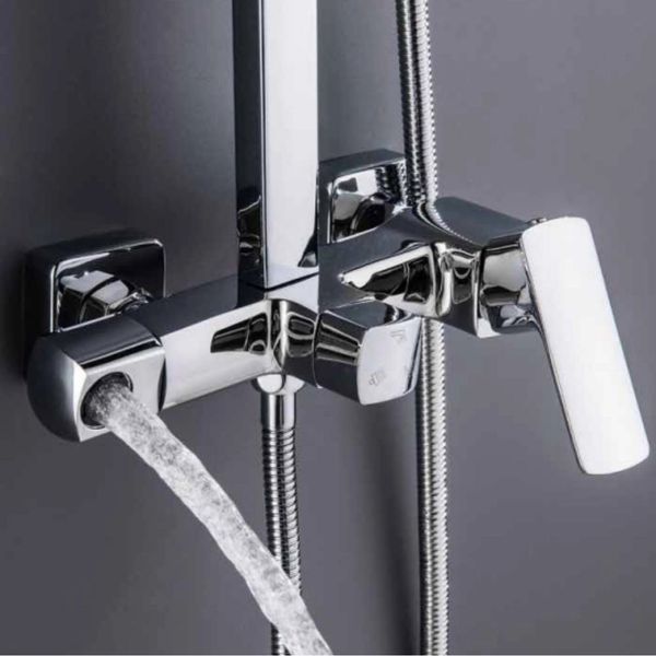 Душова система для кабіни Qtap Capricorn на три споживача (з виливом) QTCAP53103KNC Chrome SD00047514 фото