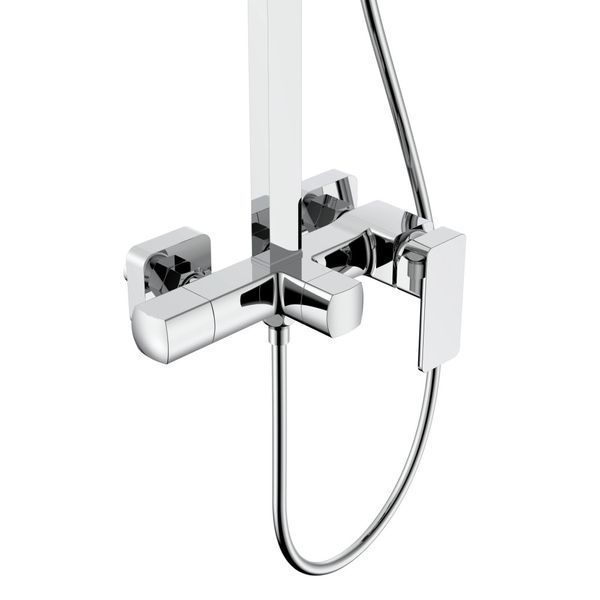 Душова система для кабіни Qtap Capricorn на три споживача (з виливом) QTCAP53103KNC Chrome SD00047514 фото